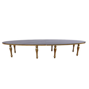 Oval Glass Table 4.8×1.2m