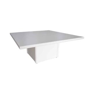 White Square Wooden Table 1.8m