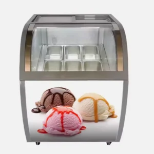 6 Tray Commercial Stainless Steel Ice Cream Gelato Popsicle Freezer