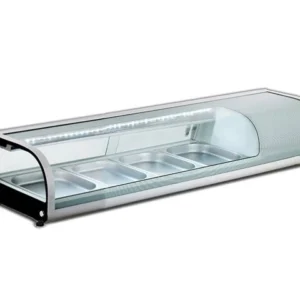 62L 6x1/3 Pans Commercial Sushi Display Fridge W*D*H 1510x420x315mm GN-62L