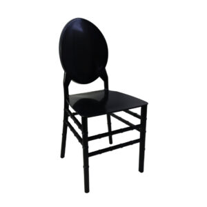 Oval Back Resin Chair