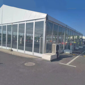 Glass Aluminium Frame Tent White 15x30m