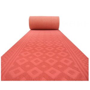 Aisle Runner Red Carpet Block Design 90cm Wide