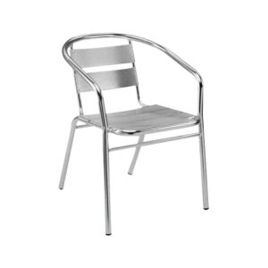 Aluminium chair silver