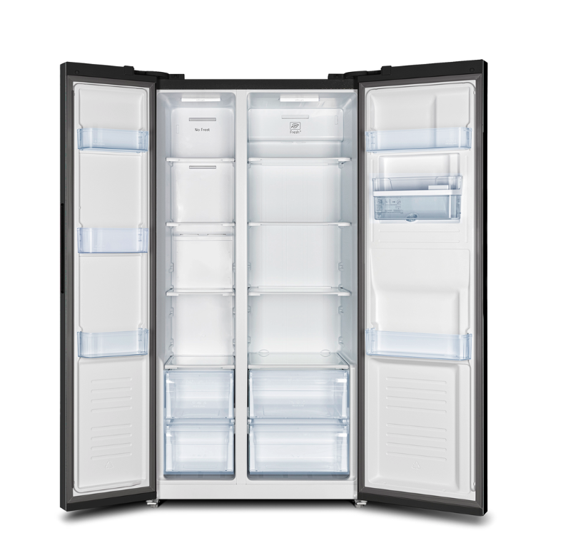 Defy 496 L Frost Free Double Door Fridge (Black (Black Glass Finish), Side-by-Side Frost Free Fridge) - Image 2