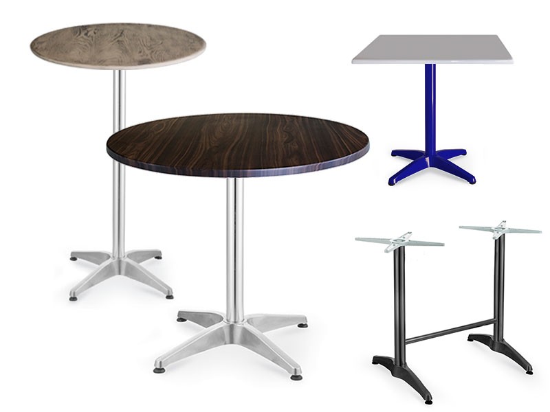 Adjustable Round Steel Table 60cm