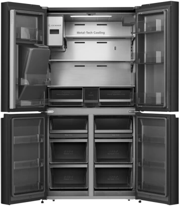Hisense 546 L Frost Free Multi-Door Fridge (Black Finish, H750FSB-IDS) - Image 5