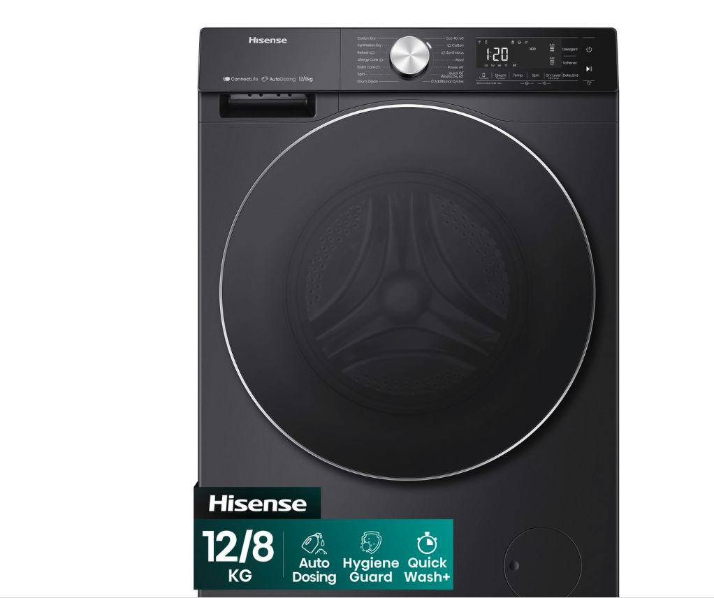 Hisense 12Kg / 8Kg Smart Washer Dryer with Inverter - Premium Black - Image 11