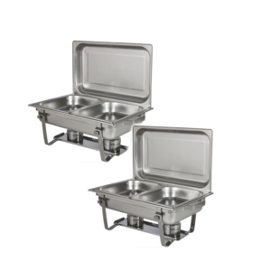 Stainless Steel Double Chafing Dish - Pack of 2