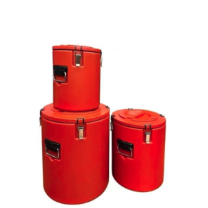 Stainless Steel 3 Piece Insulated Thermal Food Warmer Barrel Storage Box Set