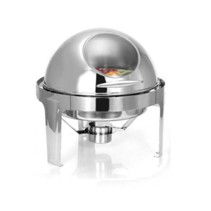 Roll Top Chafing Dish Round with Window