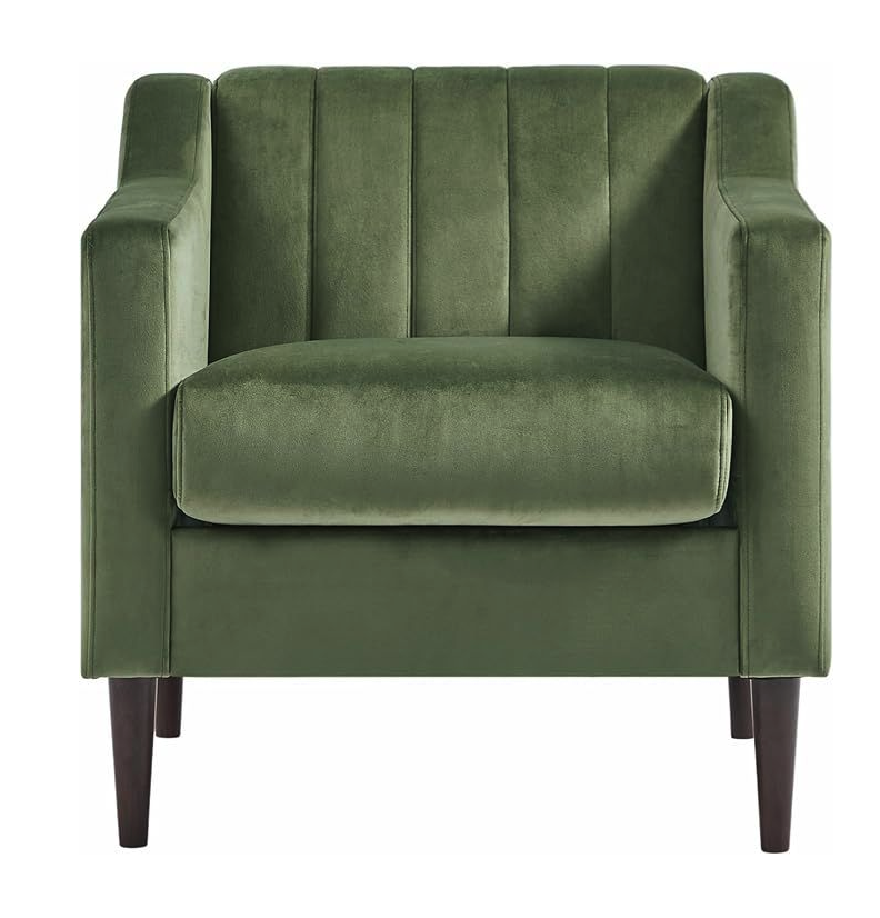 Luna Velvet 1 Seater Sofa Arm Chair - Image 8