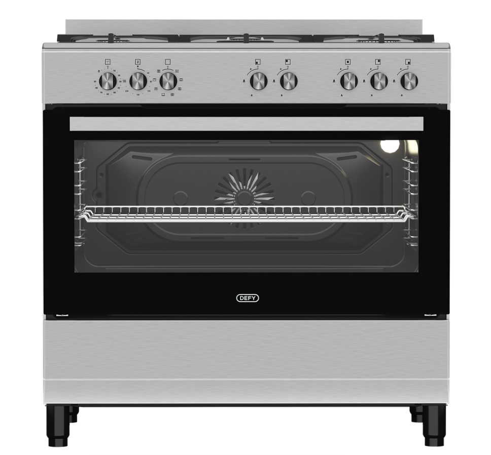 Defy 90cm New York Multifunction Range Cooker withThermofan+ Inox DGS904