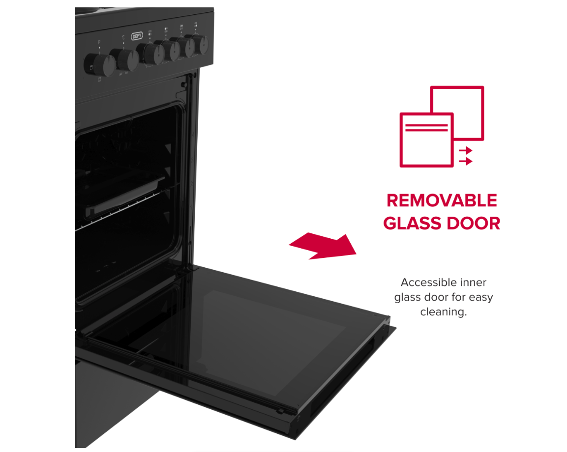 Defy DSS554 Compact 50cm 4 Plate Stove Black - Image 8