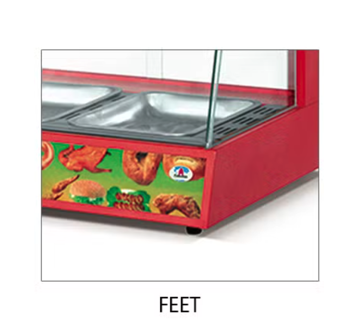 Countertop Heated Food Display Warmer with Glass Panels - Image 3