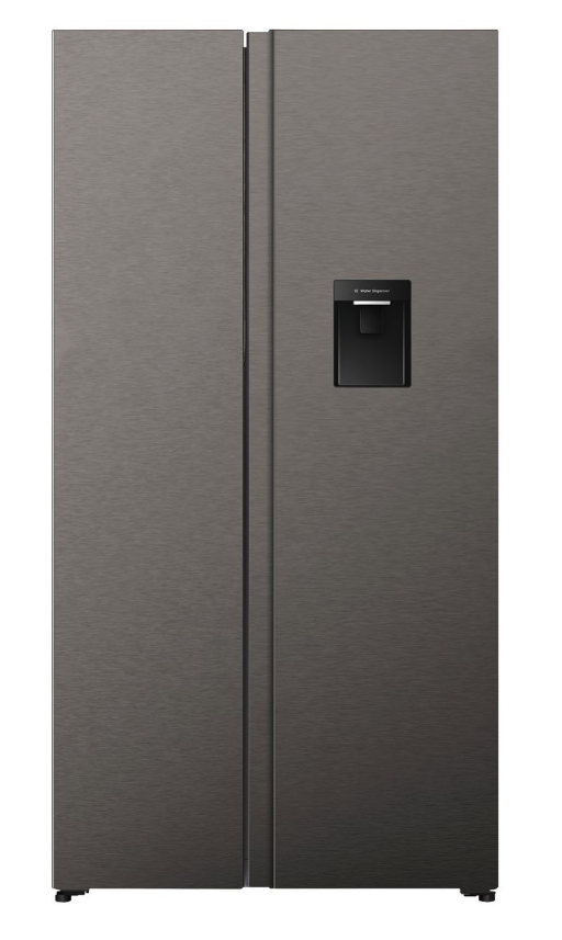 Hisense 541L No Frost Double doors Fridge with Water Dispenser-Inox - Image 2