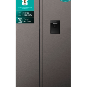 Hisense 541L No Frost Double doors Fridge with Water Dispenser-Inox