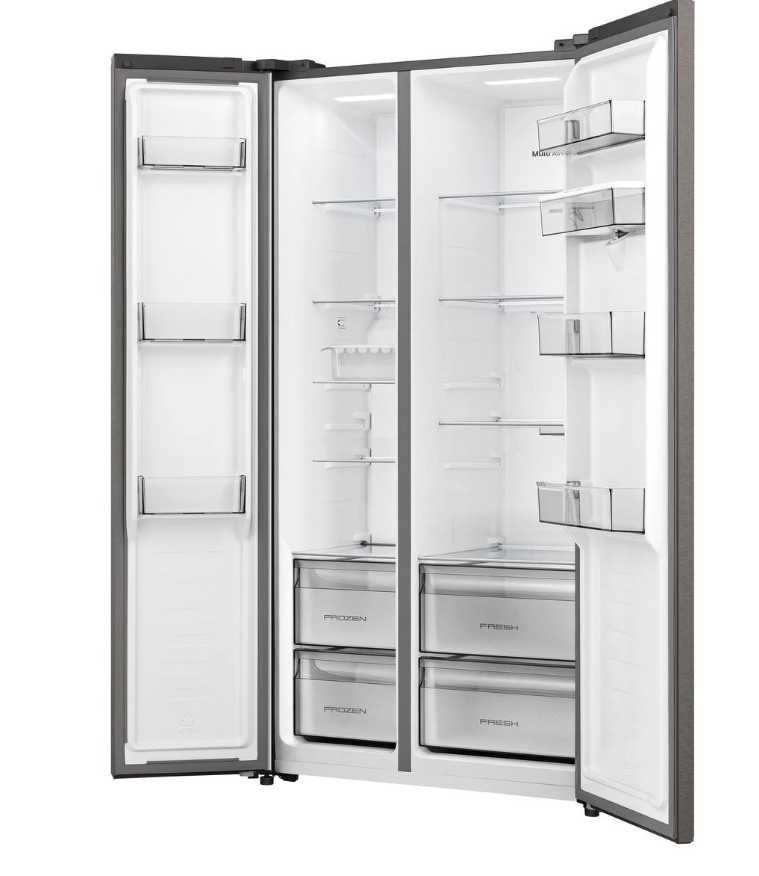 Hisense 541L No Frost Double doors Fridge with Water Dispenser-Inox - Image 7