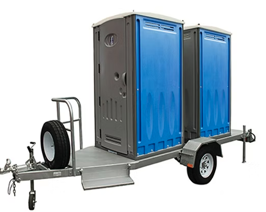 Double Unit Toilet Trailer